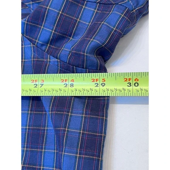 Duluth Trading Co Mens 2XL Tall Plaid Relaxed Fit Long Sleeve Button Up Shirt - Picture 4 of 9